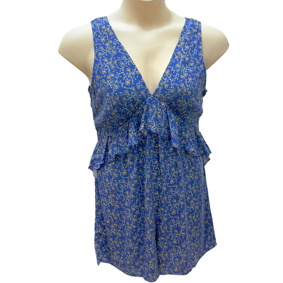Chelsea & Violet NWT Blue Floral Sleeveless Co-Ord Set Romper, Junior Sm… - Picture 4 of 9